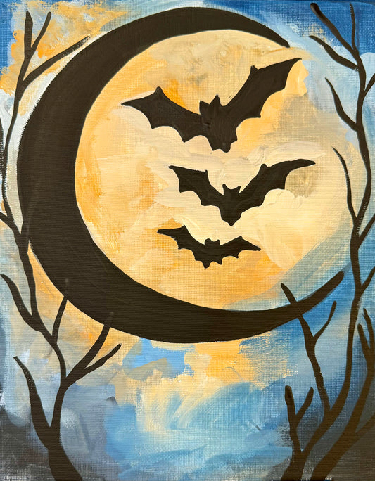 Moonlit Bats