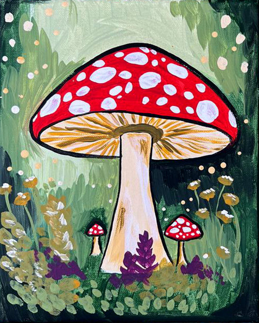 Toadstool Mushroom: Art Kit